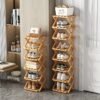 016f874c-ee5e-47c2-8f54-f2d7a8a27faf.jpg This Is a No-installation Foldable Bamboo Shoe Rack small high
