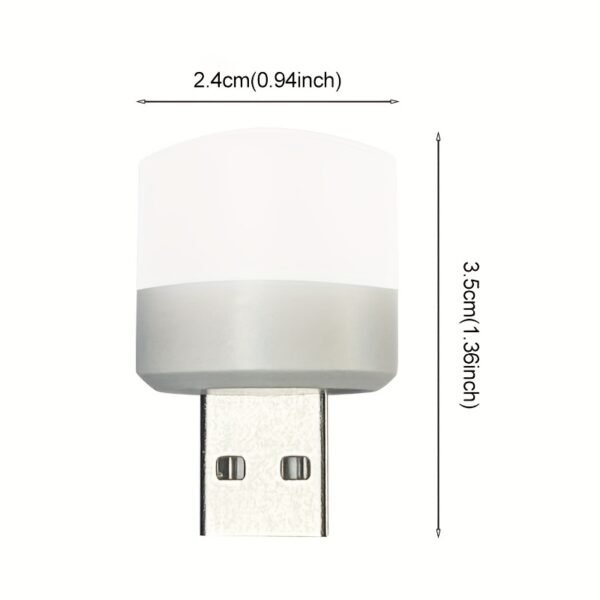 1 psc A USB Night Light Available in 6 Colors Plus an Automatic Color-Changing white
