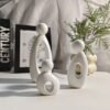 A Set of Minimalist-style Resin Ornaments Featuring Simple Shapes and Soft Colors