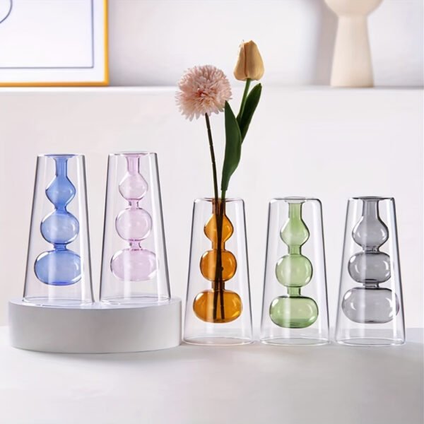 9c31ee3a1cefd68016b02172a6fffed1_1739970615863.jpg Modern Nordic Style Double-Layer Glass Vase - a Colorful And Creative Design