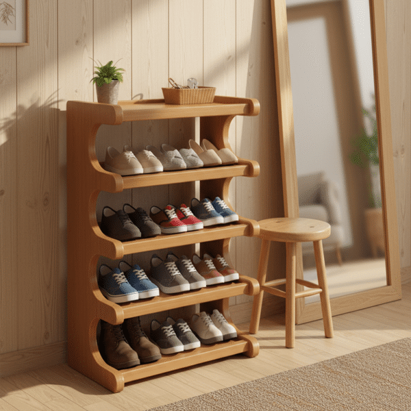 A Versatile Shoe Storage Cabinet for The Entrance 5 Floors