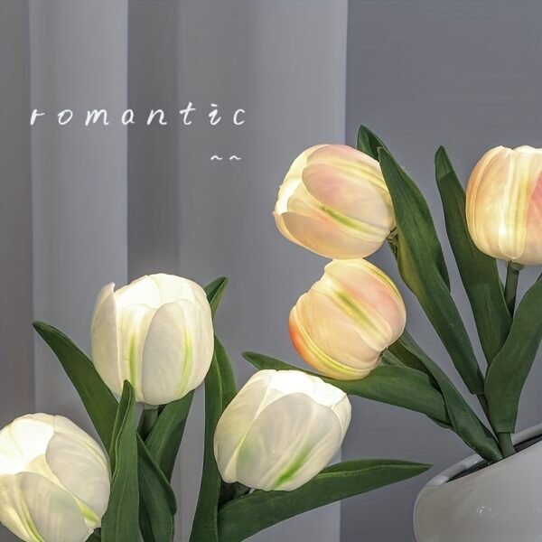 c385d471fcecf36f4ad6c44a528b317a.jpg Tulip Flower LED Table Lamp – Decorative Bedside Ambient Light random colour