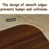 C-Shaped Side Table for Sofa
