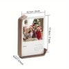 Contemporary Wooden Photo Frame with Acrylic Display, Vertical Rectangle 12.7x17.8cm