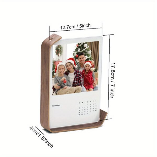Contemporary Wooden Photo Frame with Acrylic Display, Vertical Rectangle 12.7x17.8cm